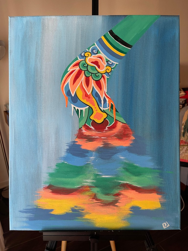 Foundation. 2024. acrylics on canvas.